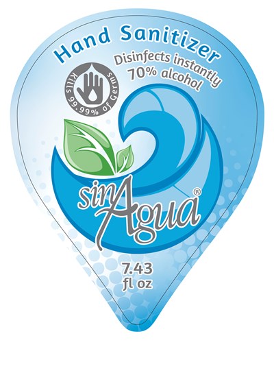 FRONT LABEL 220 ml - Etiqueta gel antibacterial sinAgua 220 ml    2020    01 Front